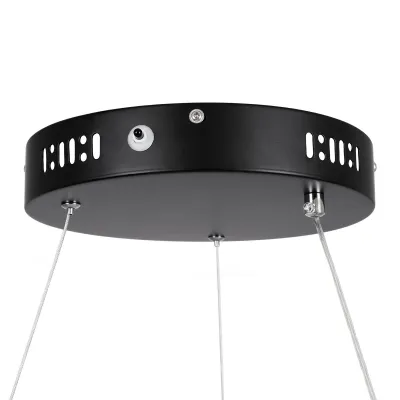 Κρεμαστό φωτιστικό οροφής LED kelvo® NEMESIS 67W 6700lm 180° AC 220-240V IP20 ρυθμιζόμενο λευκό CCT με χειριστήριο από 2700K έως 6000K ντιμμαριζόμενο μαύρο ματ 80x80x4cm
