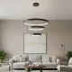 Κρεμαστό φωτιστικό οροφής LED kelvo® NEMESIS 100W 10000lm 180° AC 220-240V IP20 ρυθμιζόμενο λευκό CCT με χειριστήριο από 2700K έως 6000K ντιμμαριζόμενο μαύρο ματ 60x60x60cm KLV-101-0217 Κρεμαστό φωτιστικό οροφής LED kelvo® NEMESIS 100W 10000lm 180° AC 220-240V IP20 ρυθμιζόμενο λευκό CCT με χειριστήριο από 2700K έως 6000K ντιμμαριζόμενο μαύρο ματ 60x60x60cm KLV-101-0217