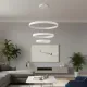 Κρεμαστό φωτιστικό οροφής LED kelvo® NEMESIS 100W 10000lm 180° AC 220-240V IP20 ρυθμιζόμενο λευκό CCT με χειριστήριο από 2700K έως 6000K ντιμμαριζόμενο λευκό ματ 60x60x60cm KLV-101-0218