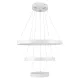Κρεμαστό φωτιστικό οροφής LED kelvo® NEMESIS 100W 10000lm 180° AC 220-240V IP20 ρυθμιζόμενο λευκό CCT με χειριστήριο από 2700K έως 6000K ντιμμαριζόμενο λευκό ματ 60x60x60cm KLV-101-0218