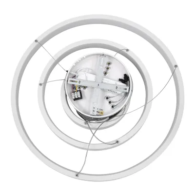 Κρεμαστό φωτιστικό οροφής LED kelvo® NEMESIS 100W 10000lm 180° AC 220-240V IP20 ρυθμιζόμενο λευκό CCT με χειριστήριο από 2700K έως 6000K ντιμμαριζόμενο λευκό ματ 60x60x60cm KLV-101-0218