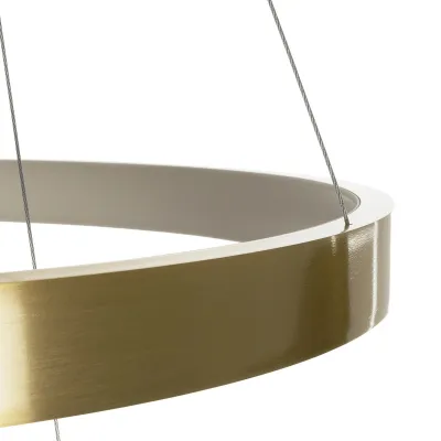 Κρεμαστό φωτιστικό οροφής LED kelvo® NEMESIS 100W 10000lm 180° AC 220-240V IP20 ρυθμιζόμενο λευκό CCT με χειριστήριο από 2700K έως 6000K ντιμμαριζόμενο χρυσό πλατίνα 60x60x60cm