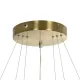 Κρεμαστό φωτιστικό οροφής LED kelvo® NEMESIS 100W 10000lm 180° AC 220-240V IP20 ρυθμιζόμενο λευκό CCT με χειριστήριο από 2700K έως 6000K ντιμμαριζόμενο χρυσό πλατίνα 60x60x60cm