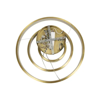 Κρεμαστό φωτιστικό οροφής LED kelvo® NEMESIS 100W 10000lm 180° AC 220-240V IP20 ρυθμιζόμενο λευκό CCT με χειριστήριο από 2700K έως 6000K ντιμμαριζόμενο χρυσό πλατίνα 60x60x60cm