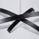 Κρεμαστό φωτιστικό οροφής LED kelvo® NEMESIS 120W 12000lm 180° AC 220-240V IP20 ρυθμιζόμενο λευκό CCT με χειριστήριο από 2700K έως 6000K ντιμμαριζόμενο μαύρο ματ 80x80x80cm KLV-101-0220