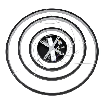 Κρεμαστό φωτιστικό οροφής LED kelvo® NEMESIS 120W 12000lm 180° AC 220-240V IP20 ρυθμιζόμενο λευκό CCT με χειριστήριο από 2700K έως 6000K ντιμμαριζόμενο μαύρο ματ 80x80x80cm KLV-101-0220