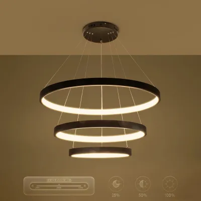 Κρεμαστό φωτιστικό οροφής LED kelvo® NEMESIS 120W 12000lm 180° AC 220-240V IP20 ρυθμιζόμενο λευκό CCT με χειριστήριο από 2700K έως 6000K ντιμμαριζόμενο μαύρο ματ 80x80x80cm KLV-101-0220