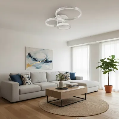 Φωτιστικό οροφής kelvo® DIAMOND LED 100W 10000lm 360° AC 220-240V IP20 ρυθμιζόμενο λευκό CCT με χειριστήριο 2700K έως 6000K ντιμάρισμο λευκό ματ 80x50x20cm Φωτιστικό οροφής kelvo® DIAMOND LED 100W 10000lm 360° AC 220-240V IP20 ρυθμιζόμενο λευκό CCT με χειριστήριο 2700K έως 6000K ντιμάρισμο λευκό ματ 80x50x20cm