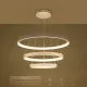 Κρεμαστό φωτιστικό οροφής LED kelvo® NEMESIS 120W 12000lm 180° AC 220-240V IP20 ρυθμιζόμενο λευκό CCT με χειριστήριο από 2700K έως 6000K ντιμμαριζόμενο λευκό ματ 80x80x80cm