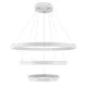 Κρεμαστό φωτιστικό οροφής LED kelvo® NEMESIS 120W 12000lm 180° AC 220-240V IP20 ρυθμιζόμενο λευκό CCT με χειριστήριο από 2700K έως 6000K ντιμμαριζόμενο λευκό ματ 80x80x80cm