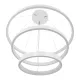 Κρεμαστό φωτιστικό οροφής LED kelvo® NEMESIS 120W 12000lm 180° AC 220-240V IP20 ρυθμιζόμενο λευκό CCT με χειριστήριο από 2700K έως 6000K ντιμμαριζόμενο λευκό ματ 80x80x80cm