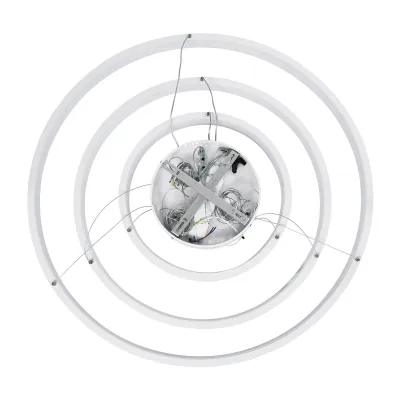 Κρεμαστό φωτιστικό οροφής LED kelvo® NEMESIS 120W 12000lm 180° AC 220-240V IP20 ρυθμιζόμενο λευκό CCT με χειριστήριο από 2700K έως 6000K ντιμμαριζόμενο λευκό ματ 80x80x80cm