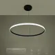 Κρεμαστό φωτιστικό οροφής LED kelvo® DIAMOND 67W 6700lm 180° AC 220-240V IP20 ρυθμιζόμενο λευκό CCT με χειριστήριο από 2700K έως 6000K ντιμμαριζόμενο μαύρο ματ 80x80x3cm