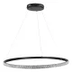 Κρεμαστό φωτιστικό οροφής LED kelvo® DIAMOND 67W 6700lm 180° AC 220-240V IP20 ρυθμιζόμενο λευκό CCT με χειριστήριο από 2700K έως 6000K ντιμμαριζόμενο μαύρο ματ 80x80x3cm