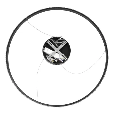 Κρεμαστό φωτιστικό οροφής LED kelvo® DIAMOND 67W 6700lm 180° AC 220-240V IP20 ρυθμιζόμενο λευκό CCT με χειριστήριο από 2700K έως 6000K ντιμμαριζόμενο μαύρο ματ 80x80x3cm