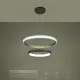 Κρεμαστό φωτιστικό οροφής LED kelvo® DIAMOND 75W 7500lm 360° AC 220-240V IP20 ρυθμιζόμενο λευκό CCT με χειριστήριο από 2700K έως 6000K ντιμαριζόμενο χρυσό 60x60x40cm