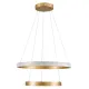 Κρεμαστό φωτιστικό οροφής LED kelvo® DIAMOND 75W 7500lm 360° AC 220-240V IP20 ρυθμιζόμενο λευκό CCT με χειριστήριο από 2700K έως 6000K ντιμαριζόμενο χρυσό 60x60x40cm