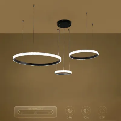 Κρεμαστό φωτιστικό οροφής LED kelvo® DIAMOND 100W 10000lm 180° AC 220-240V IP20 ρυθμιζόμενο λευκό CCT με χειριστήριο από 2700K έως 6000K ντιμαριζόμενο μαύρο ματ 110x110x60cm KLV-101-0243