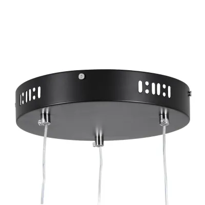 Κρεμαστό φωτιστικό οροφής LED kelvo® DIAMOND 100W 10000lm 180° AC 220-240V IP20 ρυθμιζόμενο λευκό CCT με χειριστήριο από 2700K έως 6000K ντιμαριζόμενο μαύρο ματ 110x110x60cm KLV-101-0243