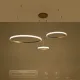 Κρεμαστό φωτιστικό οροφής LED kelvo® DIAMOND 100W 10000lm 180° AC 220-240V IP20 ρυθμιζόμενο λευκό CCT με χειριστήριο από 2700K έως 6000K ντιμμαριζόμενο χρυσό πλατίνα 110x110x60cm