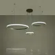 Κρεμαστό φωτιστικό οροφής LED kelvo® DIAMOND 100W 10000lm 180° AC 220-240V IP20 ρυθμιζόμενο λευκό CCT με χειριστήριο από 2700K έως 6000K ντιμμαριζόμενο χρυσό πλατίνα 110x110x60cm
