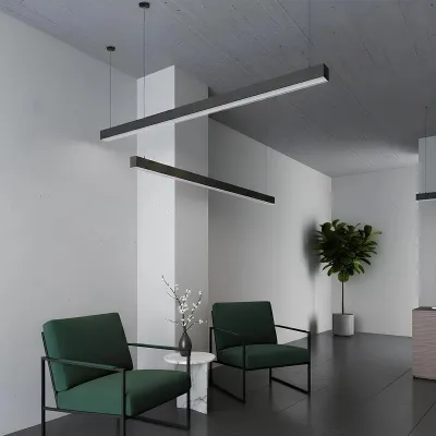 Κρεμαστό γραμμικό φωτιστικό οροφής LED kelvo® ORION 72W 7200lm 120° AC 220-240V IP20 ρυθμιζόμενο λευκό CCT με χειριστήριο από 2700K έως 6000K ντιμάριζόμενο μαύρο ματ 120x5x7.5cm Κρεμαστό γραμμικό φωτιστικό οροφής LED kelvo® ORION 72W 7200lm 120° AC 220-240V IP20 ρυθμιζόμενο λευκό CCT με χειριστήριο από 2700K έως 6000K ντιμάριζόμενο μαύρο ματ 120x5x7.5cm