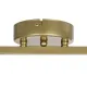 Vintage φωτιστικό οροφής LUCENA δίφωτο με 2 ντουί E27 AC 220-240V IP20 λευκό-χρυσό 40x15x22cm
