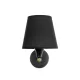GLOBOSTAR® BLAKI 201-0115 Μοντέρνο Φωτιστικό Τοίχου - Απλίκα με Ντουί 1 x E27 AC 220-240V IP20 - Μαύρο - Μ40 x Π15 x Υ20cm