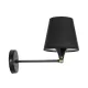 GLOBOSTAR® BLAKI 201-0115 Μοντέρνο Φωτιστικό Τοίχου - Απλίκα με Ντουί 1 x E27 AC 220-240V IP20 - Μαύρο - Μ40 x Π15 x Υ20cm