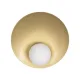 Επιτοίχια απλίκα kelvo® PLATO μονόφωτη με ντουί E14 AC 220-240V IP20 χρυσό & λευκό 40x15x38cm