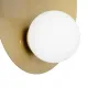 Επιτοίχια απλίκα kelvo® PLATO μονόφωτη με ντουί E14 AC 220-240V IP20 χρυσό & λευκό 40x15x38cm