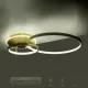 Μοντέρνο τρίφωτο φωτιστικό οροφής NEMESIS LED 67W 7573lm 360° AC 220-240V IP20 ρυθμιζόμενο λευκό CCT με χειριστήριο χρυσό βούρτσας 84x45x13cm Μοντέρνο τρίφωτο φωτιστικό οροφής NEMESIS LED 67W 7573lm 360° AC 220-240V IP20 ρυθμιζόμενο λευκό CCT με χειριστήριο χρυσό βούρτσας 84x45x13cm