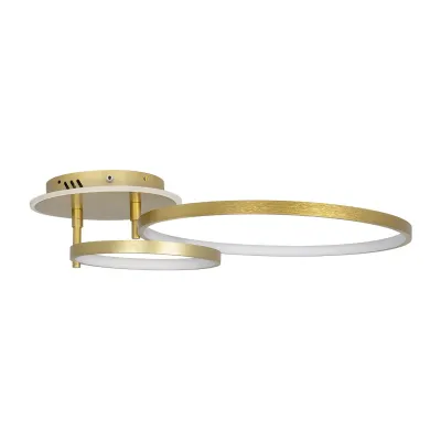 Μοντέρνο τρίφωτο φωτιστικό οροφής NEMESIS LED 67W 7573lm 360° AC 220-240V IP20 ρυθμιζόμενο λευκό CCT με χειριστήριο χρυσό βούρτσας 84x45x13cm Μοντέρνο τρίφωτο φωτιστικό οροφής NEMESIS LED 67W 7573lm 360° AC 220-240V IP20 ρυθμιζόμενο λευκό CCT με χειριστήριο χρυσό βούρτσας 84x45x13cm