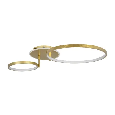 Μοντέρνο τρίφωτο φωτιστικό οροφής NEMESIS LED 67W 7573lm 360° AC 220-240V IP20 ρυθμιζόμενο λευκό CCT με χειριστήριο χρυσό βούρτσας 84x45x13cm Μοντέρνο τρίφωτο φωτιστικό οροφής NEMESIS LED 67W 7573lm 360° AC 220-240V IP20 ρυθμιζόμενο λευκό CCT με χειριστήριο χρυσό βούρτσας 84x45x13cm