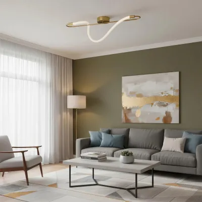 Φωτιστικό οροφής kelvo® GLOW LED 18W 1800lm 360° AC 220-240V IP20 ρυθμιζόμενο λευκό CCT με On/Off 2700K/4500K/6000K χρυσό πλατίνα 30x15x70cm Φωτιστικό οροφής kelvo® GLOW LED 18W 1800lm 360° AC 220-240V IP20 ρυθμιζόμενο λευκό CCT με On/Off 2700K/4500K/6000K χρυσό πλατίνα 30x15x70cm