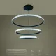 Κρεμαστό φωτιστικό οροφής LED kelvo® DIAMOND 120W 12000lm 180° AC 220-240V IP20 ρυθμιζόμενο λευκό CCT με χειριστήριο από 2700K έως 6000K ντιμμαριζόμενο μαύρο ματ 80x80x80cm