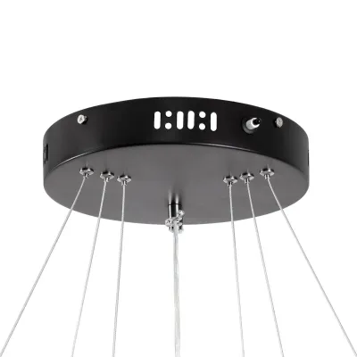 Κρεμαστό φωτιστικό οροφής LED kelvo® DIAMOND 120W 12000lm 180° AC 220-240V IP20 ρυθμιζόμενο λευκό CCT με χειριστήριο από 2700K έως 6000K ντιμμαριζόμενο μαύρο ματ 80x80x80cm