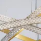 Κρεμαστό φωτιστικό οροφής LED kelvo® DIAMOND 120W 12000lm 180° AC 220-240V IP20 ρυθμιζόμενο λευκό CCT με χειριστήριο από 2700K έως 6000K ντιμαριζόμενο χρυσό πλατίνα 80x80x80cm kelvo® DIAMOND KLV-101-0240-V2 Κρεμαστό Φωτιστικό Οροφής LED 120W 12000lm 180° AC 220-240V IP20 Ρυθμιζόμενο Λευκό CCT με Χειριστήριο από 2700K έως 6000K Dimmable - Lumileds SMD Chip - Χρυσό Πλατίνα - Μ80 x Π80 x Υ80cm - 3 Χρόνια Εγγύηση