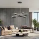 Κρεμαστό φωτιστικό οροφής LED kelvo® DIAMOND 150W 15000lm 180° AC 220-240V IP20 ρυθμιζόμενο λευκό CCT με χειριστήριο από 2700K έως 6000K ντιμμάριζομαι μαύρο ματ 100x100x100cm