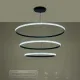 Κρεμαστό φωτιστικό οροφής LED kelvo® DIAMOND 150W 15000lm 180° AC 220-240V IP20 ρυθμιζόμενο λευκό CCT με χειριστήριο από 2700K έως 6000K ντιμμάριζομαι μαύρο ματ 100x100x100cm