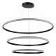Κρεμαστό φωτιστικό οροφής LED kelvo® DIAMOND 150W 15000lm 180° AC 220-240V IP20 ρυθμιζόμενο λευκό CCT με χειριστήριο από 2700K έως 6000K ντιμμάριζομαι μαύρο ματ 100x100x100cm