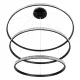 Κρεμαστό φωτιστικό οροφής LED kelvo® DIAMOND 150W 15000lm 180° AC 220-240V IP20 ρυθμιζόμενο λευκό CCT με χειριστήριο από 2700K έως 6000K ντιμμάριζομαι μαύρο ματ 100x100x100cm