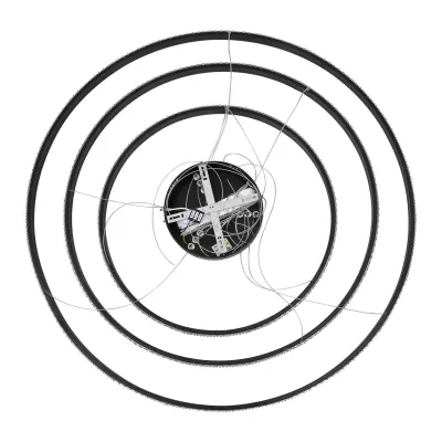 Κρεμαστό φωτιστικό οροφής LED kelvo® DIAMOND 150W 15000lm 180° AC 220-240V IP20 ρυθμιζόμενο λευκό CCT με χειριστήριο από 2700K έως 6000K ντιμμάριζομαι μαύρο ματ 100x100x100cm