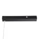 Κρεμαστό φωτιστικό οροφής LED kelvo® LINARIA 36W 3600lm 180° AC 220-240V IP20 ρυθμιζόμενο λευκό CCT με χειριστήριο από 2700K έως 6000K ντιμαριζόμενο μαύρο ματ 120x2x10cm