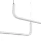 Κρεμαστό φωτιστικό οροφής LED kelvo® LINARIA 72W 7200lm 180° AC 220-240V IP20 ρυθμιζόμενο λευκό CCT με χειριστήριο από 2700K έως 6000K ντιμμαριζόμενο λευκό ματ 130x4x25cm