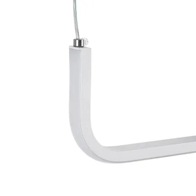 Κρεμαστό φωτιστικό οροφής LED kelvo® LINARIA 72W 7200lm 180° AC 220-240V IP20 ρυθμιζόμενο λευκό CCT με χειριστήριο από 2700K έως 6000K ντιμμαριζόμενο λευκό ματ 130x4x25cm