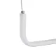 Κρεμαστό φωτιστικό οροφής LED kelvo® LINARIA 72W 7200lm 180° AC 220-240V IP20 ρυθμιζόμενο λευκό CCT με χειριστήριο από 2700K έως 6000K ντιμμαριζόμενο λευκό ματ 130x4x25cm