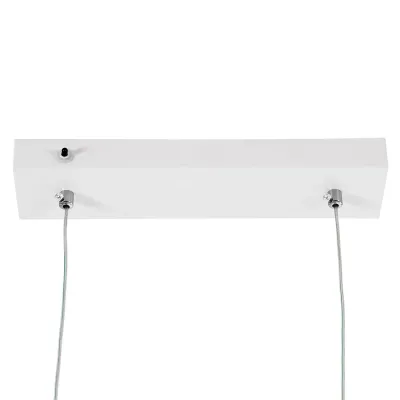 Κρεμαστό φωτιστικό οροφής LED kelvo® LINARIA 72W 7200lm 180° AC 220-240V IP20 ρυθμιζόμενο λευκό CCT με χειριστήριο από 2700K έως 6000K ντιμμαριζόμενο λευκό ματ 130x4x25cm