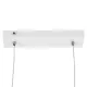 Κρεμαστό φωτιστικό οροφής LED kelvo® LINARIA 72W 7200lm 180° AC 220-240V IP20 ρυθμιζόμενο λευκό CCT με χειριστήριο από 2700K έως 6000K ντιμμαριζόμενο λευκό ματ 130x4x25cm