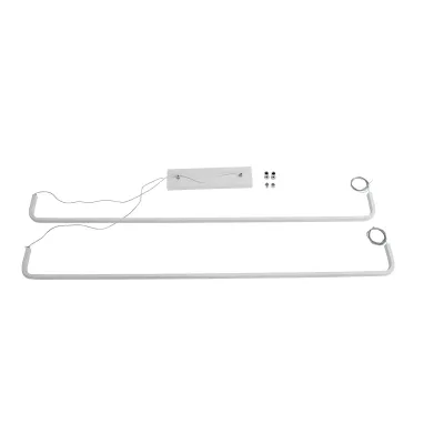 Κρεμαστό φωτιστικό οροφής LED kelvo® LINARIA 72W 7200lm 180° AC 220-240V IP20 ρυθμιζόμενο λευκό CCT με χειριστήριο από 2700K έως 6000K ντιμμαριζόμενο λευκό ματ 130x4x25cm